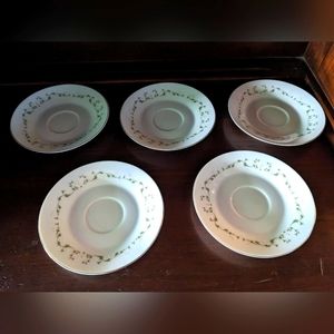 Sheffield Fine China Elegance Collection 6" Saucer Set of 5